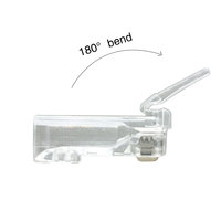 Ethernet altın kaplama RJ 45 konektörü ağ kablosu için Cat5 Cat5e 8P8C UTP RJ45 modüler fiş geçer