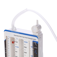 Systèmes de drainage thoracique à double chambre à étanchéité à l'eau, consommables médicaux