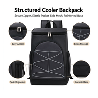 Sac à dos isotherme 20L moderne et souple, étanche, pour glace sèche, camping, pêche, plage, randonnée, extérieur, vin