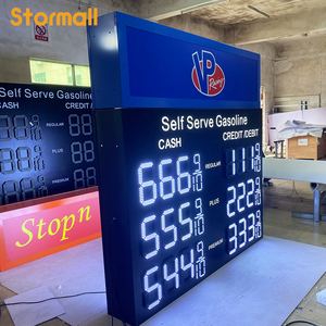 Letrero LED Personalizado para Precios de Gasolina, Pantalla Digital para Gasolinera, <span class=keywords><strong>Control</strong></span> Remoto, IP65 Impermeable, Marco de Aluminio - Product Image 4