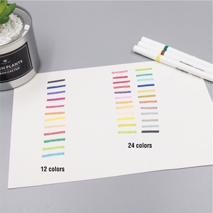 Ensemble de marqueurs de couleur à base d'alcool à double pointe, pointe large et <span class=keywords><strong>finel</strong></span> dans une boîte en PP ou une boîte de couleur - Product Image 5