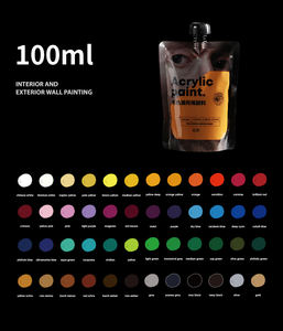 طلاء أكريليك غير لامع ، الطلاب في حقيبة ، يوصى باستخدامه في امتحانات الفن ، التصاق قوي - Product Image 3