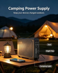 สถานีไฟฟ้าพกพา 100W สีเหลือง ระบบ MPPT สำหรับใช้งานกลางแจ้ง แบตเตอรี่ลิเธียมไอออน 220V  แหล่งจ่ายไฟพลังงานแสงอาทิตย์ คลื่นไซน์บริสุทธิ์ ระบบกักเก็บพลังงาน - Product Image 5
