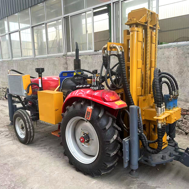 Agricultural Irrigation Deep Well Drilling Machine 4WD 50HP Tractor Mounted Underground Water Well Drilling Machine