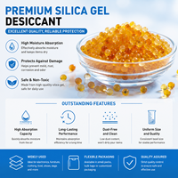 Gel de silice orange super absorbant, déshydratant, vente en gros d'usine, auxiliaire chimique d'absorption d'humidité