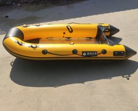 Bateau de pêche gonflable de nouvelle conception avec plancher en aluminium, léger et stable, en PVC de 1,2 mm, prêt pour le surf