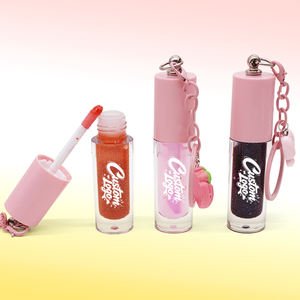 Vente en gros <span class=keywords><strong>de</strong></span> <span class=keywords><strong>gloss</strong></span> à lèvres hydratant végétalien, personnalisable avec logo, <span class=keywords><strong>gloss</strong></span> à lèvres avec porte-clés, <span class=keywords><strong>gloss</strong></span> à lèvres en marque privée avec porte-clés - Product Image 5