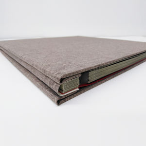 Álbum de Fotos Metálico al por Mayor y Accesorios para Manualidades, Álbum de Recortes Gris de 11x10.6 Pulgadas, 40 Páginas, Cubierta de Lino para Comercio Electrónico - Product Image 6