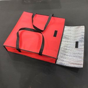 Sac de livraison de pizza frais personnalisé grand format avec logo / Sac isotherme carré de gros avec poignée Icome Bag - Product Image 5