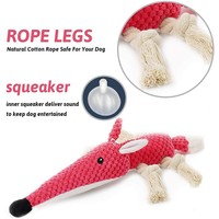 Série de jouets pour animaux de compagnie personnalisés, peluche courte et coton PP, poupée éléphant à long nez, jouet pour chien