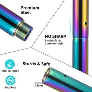 Phong Cách Mới Đầy Màu Sắc 45Mm Ống Thép Quay Và Tĩnh Xách Tay Tập Thể Dục Vũ nữ Thoát Y Nhảy Múa Cực Vàng Cực Khiêu Vũ - Product Image 4