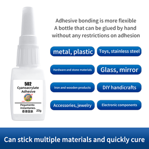 SL Guoelephant 502 Cyanoacrylate, colle instantanée super puissante, adhésif à séchage rapide pour collage et réparation multi-matériaux - Product Image 4