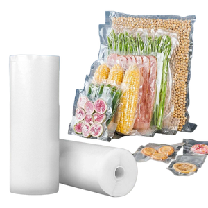 ถุงตาข่ายใสแบบสุญญากาศสำหรับบรรจุอาหารเกรดอาหาร แบบม้วน ใช้ซ้ำได้ สำหรับเก็บรักษาไก่ อาหารทะเล สเต็ก และผัก - Product Image 1