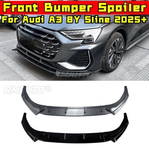 Car Front Bumper Spoiler Lip Diffuser Modification Part For Audi A3 8Y <b>Sline</b> 2025+ Bumper Guard Protector Cover Car Accessories - Product Image 2