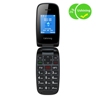Téléphone portable à clapet double SIM Linux 2,4 pouces durable pour seniors, avec gros boutons, économique et fiable