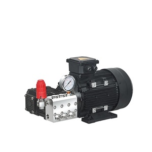 Pompe à eau haute pression à piston triple pour eau de mer, cylindres de moteur 100 bars, tête de pompe en laiton inoxydable 316L, pompe à piston triple inoxydable - Product Image 4