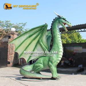 My Dino XJ374 Haunted House Prop Large Animatronic Smoking Western <span class=keywords><strong>Dragon</strong></span> - Product Image 4