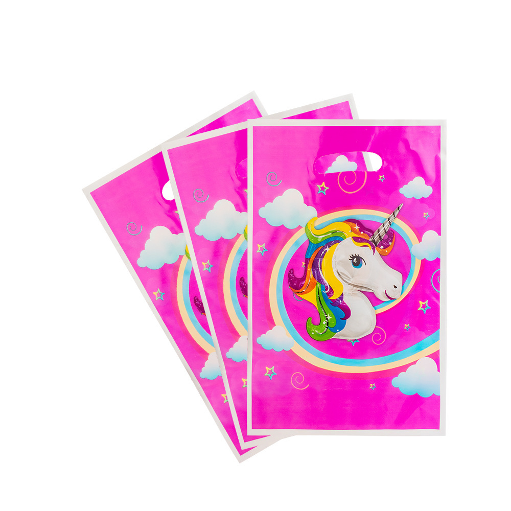 Sac cadeau de retour licorne nuage-pe-10 pièces/1 paquet