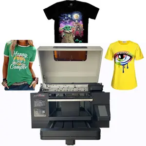 DTG direct print on garment with 1390 heads A3 T Shirt UV Dtg Printer for Cotton Textiles