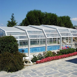 Cubiertas Retráctiles Automáticas <span class=keywords><strong>para</strong></span> Exteriores, de Vidrio y Aluminio, <span class=keywords><strong>para</strong></span> Techos de <span class=keywords><strong>Piscinas</strong></span>, Cubiertas Telescópicas de Policarbonato <span class=keywords><strong>para</strong></span> <span class=keywords><strong>Piscinas</strong></span> - Product Image 2