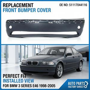 Pare-chocs avant 51117044116, pièces automobiles, pare-chocs avant noir apprêté pour <span class=keywords><strong>BMW</strong></span> Série 3 E46 1998-2005 - Product Image 1