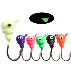 WEIHE 얼음 낚시 지그 세트 까치 개복치 퍼치 월아이 파이크 블루길 개복치 지그 헤드 후크 세트 얼음 낚시 미끼 - Product Image 2