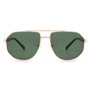 Gafas de Sol de Piloto con Marco Dorado y Lentes Polarizadas Verdes, 100% Protección UV, Unisex, para Adultos, Uso en Exteriores - Product Image 6