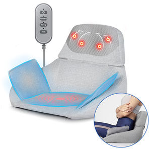 Portable Shiatsu Body Waist <strong>Heat</strong> Vibration <strong>Massage</strong> Cushion Knead Shiatsu Ventilation Seated Chair <strong>Pad</strong> Car Seat Massager for Back - Product Image 1