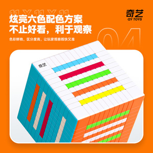 คิวบ์รูบิค Qiyi 11x11 ของเล่นเสริมพัฒนาการสำหรับวัยรุ่น เกมปริศนาเสริมสร้างสมอง - Product Image 5