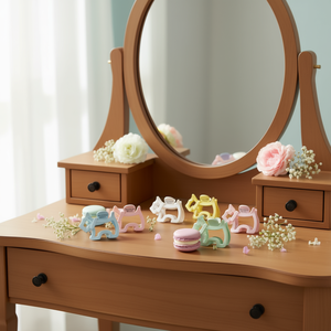 Fermagli per Capelli Angelina 8,5 cm, Colori Pastello, Fermagli a Becco d'Anatra alla Moda per Donna, Uso Quotidiano, Accessori per Capelli in Plastica di Alta Qualità - Product Image 2