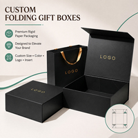 Boîte cadeau pliable personnalisée avec fermeture magnétique, emballage rigide en papier avec logo pour bijoux, cosmétiques, vêtements, cadeaux, OEM, ODM