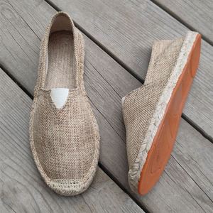 En stock, logo personnalisé, espadrilles en toile de chanvre de haute qualité, décontractées, confortables, respirantes, unisexes, bon marché, pour l'été - Product Image 5