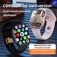 Reloj Inteligente CD99 4G LTE con WIFI, GPS, Pantalla AMOLED Grande, Llamadas con SIM, Compatibilidad con Android e IOS, Monitor de Sueño, Batería de Larga Duración, IP67