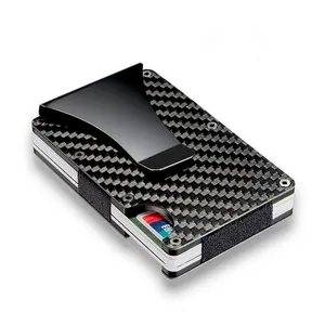 Multi-functional Anti-theft Credit Card Waller Fashion Carbon Fiber Against RFID NFC Credit Card Holder