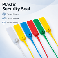 Scellé de sécurité en plastique à numéro de série personnalisé ST-PS-4001, à usage unique, pour le fret et les marchandises en entrepôt