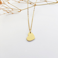 Collier Coeur Fashion Jewelry Pendentifs Charms Jewelry Collier Coeur Plaqué Or Acier Inoxydable