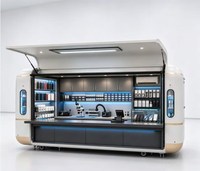 Kiosque de réparation de téléphones portables |   Kiosque alimentaire mobile personnalisé, remorque de réparation de téléphones portables avec poste de travail climatisé