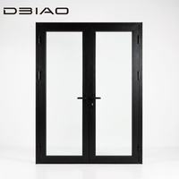 Puerta de Entrada de Aluminio con Rotura de Puente Térmico, Vidrio Aislante Acústico, Diseño Minimalista, para Hotel, Centro Comercial, Villa, Oficina, Hogar