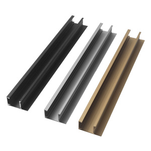 Manijas de gabinete de aleación de aluminio tipo G, sin necesidad de perforación, diseño minimalista en forma de barra para cajones de cocina y armarios - Product Image 2