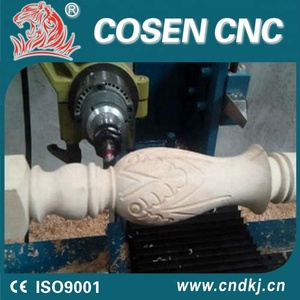 Automatico di rotazione di rotazione e intaglio macchina cnc tornio per legno caposcala postale - Product Image 4