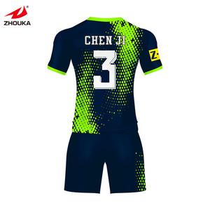 Novelty 2019; wholesale; children's football uniform sublimation football uniform knitwear football uniform custom made - Product Image 3