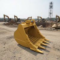 Saringan Bak Excavator Doosan DX230 Kustom, Bahan Q345B, Dilas, Warna Kuning, Suku Cadang, Garansi 1 Tahun