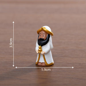 Statuine Religiose in Resina in Miniatura, Set Natività di Natale, Gesù Bambino, Angelo Dipinto a Mano, <span class=keywords><strong>Accessori</strong></span> Fai-da-Te Ecologici <span class=keywords><strong>per</strong></span> Scenografie - Product Image 4