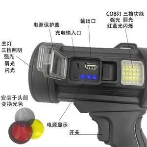 Portable High Power P50 Fixed Focus <b>LED</b> <b>Flashlight</b> Rechargeable Battery Handheld Lamp Long Range White Light - Product Image 3