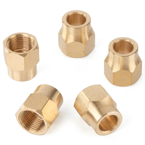 Écrou hexagonal de précision en laiton Ambark Overseas Limited, surface lisse forgée, basse pression (AOL-154(SAE) # 010167)) - Product Image 1