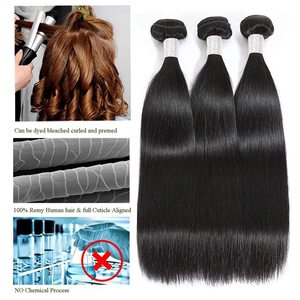 Extensions de cheveux humains lisses comme des baguettes Meche Bresilienne en gros, produits capillaires Ogx, perruques et chapeaux pour femmes - Product Image 4