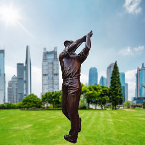 Nueva Estatua de Golfista Personalizada de Tamaño Real, Escultura de Golfista de Resina, Bronce y Acero Inoxidable, Estatua Moderna de Golfista de Tamaño Real - Product Image 5