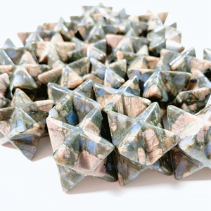 Labradorita azul tallada Merkaba, bolsillo de la paz, guardián Merkaba, <span class=keywords><strong>venta</strong></span> al por mayor - Product Image 1
