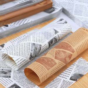 High Quality Fast Food Hamburger Packaging <b>Waxed</b> <b>Paper</b> Food Wrapping <b>Paper</b> Printed Greaseproof <b>Paper</b> - Product Image 1