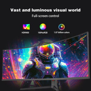 Monitor de Juegos LCD Curvo para PC de 49 Pulgadas con Diseño Profesional, Resolución 4K, Pantalla de 165Hz, Full HD, Vertical, para Escritorio - Product Image 3
